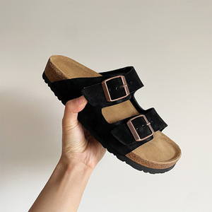 Venta al por mayor <span class=keywords><strong>de</strong></span> lujo personalizado doble <span class=keywords><strong>hebilla</strong></span> <span class=keywords><strong>de</strong></span> cuero genuino <span class=keywords><strong>de</strong></span> los hombres suelas <span class=keywords><strong>de</strong></span> corcho para <span class=keywords><strong>sandalias</strong></span> <span class=keywords><strong>de</strong></span> playa - Product Image 6