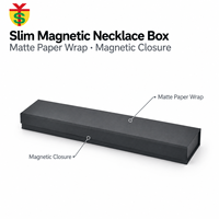 Boîtes à bijoux personnalisées en carton avec fermeture magnétique de qualité supérieure, boîtes cadeaux en papier mat avec logo, boîte à collier de luxe