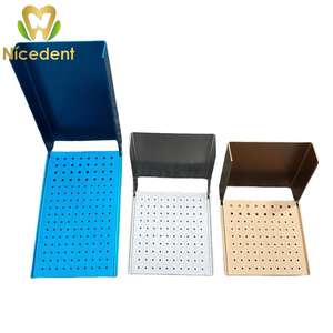Supporto odontoiatrico in alluminio <span class=keywords><strong>Autoclave</strong></span> odontoiatria Block Block scatola di disinfezione supporto <span class=keywords><strong>Autoclave</strong></span> aghi ad alta velocità e bassa velocità - Product Image 1