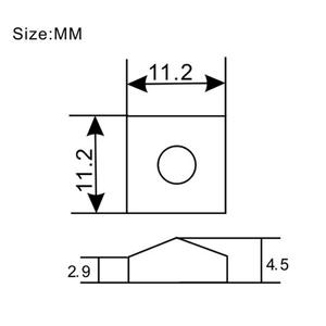 Bloques de presión para bloqueo de <span class=keywords><strong>cuerdas</strong></span> de guitarra, tuercas de trémolo, juego de cuñas y tornillos para guitarra eléctrica <span class=keywords><strong>Ibanez</strong></span> con doble trémolo, piezas de reparación al por mayor - Product Image 6