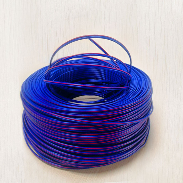 High-End 18Awg Silver-Plated OFC Speaker Cable Blue with Red Strip 2x1.0mm PVC Insulation Audio & Video ODM/OEM Brand RC0014
