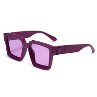 Nouvelles Lunettes de Soleil Carrées Grand Cadre Tendance UV Luxe Millionnaire Designer Marque Célèbre Homme Femme