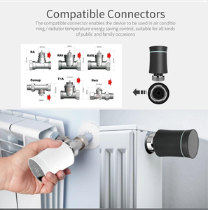 BRT-100 di Beca attuatore termostatico ad alta efficienza energetica Smart Life Room valvole <span class=keywords><strong>per</strong></span> radiatori WiFi/Zigbee programmabili hotel appartamenti - Product Image 5