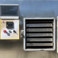 Qd Commerciële Roestvrijstalen Vacuüm Vriesdroger Elektrische Automatische Kattenhondenvoer Zeevruchten Vlees Fruit Groente Droogkernpomp
