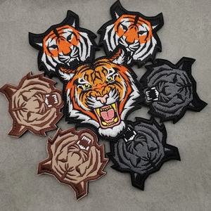 Động vật gấu Tiger Wolf chiến thuật các bản vá lỗi Thêu Huy Hiệu biểu tượng, móc và vòng lặp vá cho ba lô mũ áo khoác - Product Image 1