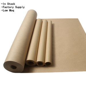 Vente en gros d'emballage personnalisé 80gsm blanc brun couleur PE enduit emballage de tissu rouleau de papier kraft d'emballage artisanal jumbo pour l'emballage - Product Image 5