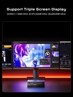 Chipboard Minisforum Ms-a1 Mini Workstation Amd 9 9950x 64gb Ram 2tb Ssd Mini Pc, Dp/usb-c Triple Display Mini Pendingin yang Ditingkatkan