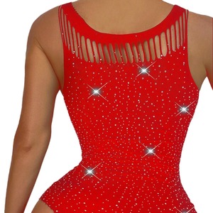 ชุดบอดี้สูทเซ็กซี่ประดับคริสตัล ชุดจั๊มสูทแบบชิ้นเดียว บอดี้สต็อกกิ้งตาข่ายประดับเพชร บอดี้สูทสำหรับผู้หญิงสุดเซ็กซี่ - Product Image 5