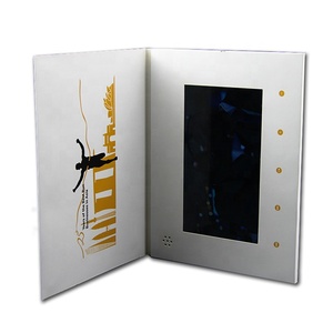 Nouvelle invention, carte de visite promotionnelle, écran LCD IPS, <span class=keywords><strong>lecteur</strong></span> vidéo numérique, rapport d'écran 16:9, impression par transfert thermique, musique - Product Image 3