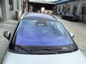 80% vlt kính chắn gió Tắc Kè Hoa cửa sổ Tint 1x30m/cuộn ánh sáng màu xanh Tắc Kè Hoa Nano gốm cửa sổ xe Tint phim năng lượng mặt trời - Product Image 6