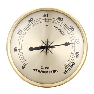70mm igrometro decorativo interno in metallo con Base in legno misuratore di umidità per la misurazione dell'umidità Set abbinato - Product Image 1