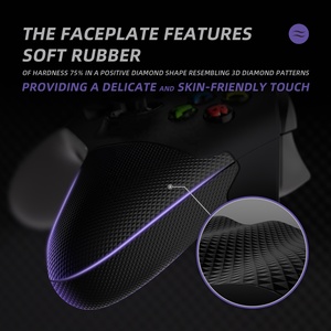 EXtremeRate Black ASR Version Performance Rubberized Side Rails Handle <b>Grips</b> Shell Faceplate for Xbox Series X S <b>Controller</b> - Product Image 6