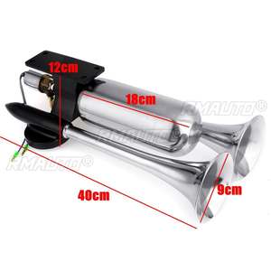 Bocina de Aire Doble de 12-24V y 500 DB, Súper Fuerte y Ruidosa, para Automóviles, Camiones, Barcos, Trenes, Vehículos, Universal - Product Image 2