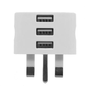 Chargeur rapide standard britannique à port unique/double/triple QC2.0 avec 2/3 ports USB, sortie 30W pour téléphone portable - Vente en gros - Product Image 2