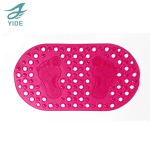 Pvc Bath Mat YIDE New Solid Heavy PVC Bathroom Mat Personalized Bath Foot Mat