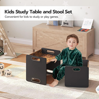 Ensemble table et chaise en bois pour enfants, mobilier de lecture pour enfants de 13 ans