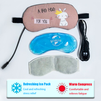 Compresse chaude/froide à double effet pour les soins des yeux, soulagement de la douleur et du stress, apaisement et réduction des gonflements, matériau PVC non toxique