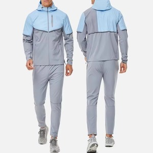 Ensemble de survêtements décontractés coupe-vent légers et solides, en nylon et polyester, personnalisables, pour l'automne – Fortement recommandé et en promotion - Product Image 1