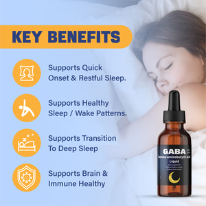 Tonbios Sleeps Drops GABA ácido gama-aminobutírico melatonina chá líquido do sono para adultos com suplemento de sono L-teanina - Product Image 4