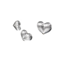 Bracelet en argent sterling 925 avec breloque en forme de cœur, perles en forme de cœur de pêche et accessoires de tressage en corde pour la création de bijoux personnalisés