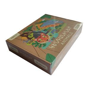 لعبة تعليمية كبيرة من 12 قطعة للأطفال على شكل حيوانات ، لعبة تعليمية في مادة ورقية - Product Image 4