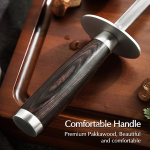 XINZUO Hign acciaio al carbonio Pakka legno coltello da cucina affilatrice asta accessorio cucina - Product Image 3