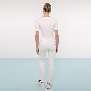 Tenues d'hôpital décontractées d'été YUHONG personnalisées, de luxe, durables, lavables, en polyester, rayonne et élasthanne, antistatiques, pour médecins - Product Image 5