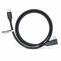 Connecteur USB-C Thunderbolt 4 à angle droit 90 degrés 240W PD 40 Gbps 8K 60Hz 0,6/0,8 m Câble en cuivre plaqué argent pour MacBook