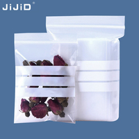 Sacs Ziplock Transparents JIJID Personnalisables avec Zone d'Étiquetage pour Herbes, Snacks et Vente au Détail – Qualité Alimentaire