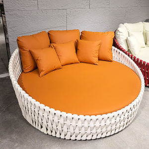 <span class=keywords><strong>Lit</strong></span> <span class=keywords><strong>de</strong></span> plage Offre Spéciale canapé-<span class=keywords><strong>lit</strong></span> en corde tressée <span class=keywords><strong>lit</strong></span> rond extérieur mobilier d'extérieur jardin piscine canapé-<span class=keywords><strong>lit</strong></span> en rotin - Product Image 3