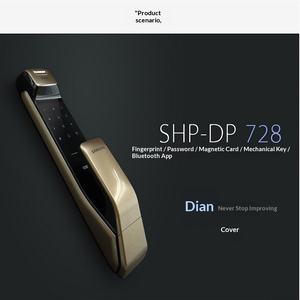 สำหรับ DP728 ล็อคลายนิ้วมือสำหรับแอพสมาร์ทธิงส์ปลดล็อคลายนิ้วมือ คีย์การ์ดแม่เหล็ก ดีไซน์คลาสสิก ระบบเตือนไฟไหม้ - Product Image 2