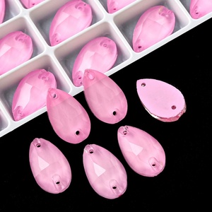 Cristales de Estrás Fluorescentes Rosa Neón OLeeya, Piedras Grandes de Forma Plana, Cristales para Coser, para Decorar Leotardos de Gimnasia - Product Image 3