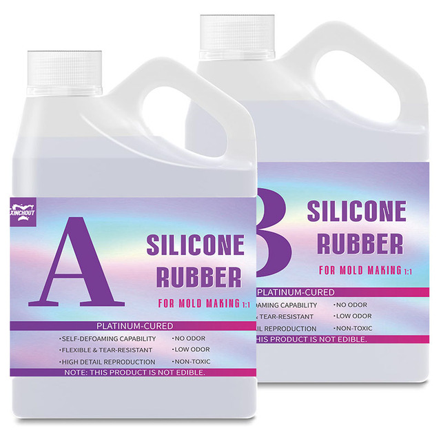 News Packaging 1:1 Platinum Cure Liquid Silicone Rubber for Mold & Casting Platinum Cure Translucent Silicone Mold Making Kit
