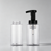 Bouteille pompe à mousse transparente en PET de 250 ml, distributeur de mousse vide pour savon pour les mains, mousse pour le visage