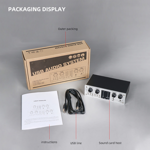 2020 nuevo LY-44T de alta calidad de grabación profesional tarjeta de sonido externa estudio tarjeta de sonido - Product Image 5