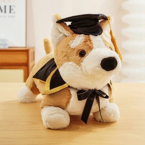 Peluche de Corgi de Graduación en Oferta, Peluche de Perro Imaginativo con Gorro y Envoltura, Súper Suave para Graduados de 2026 - Product Image 2