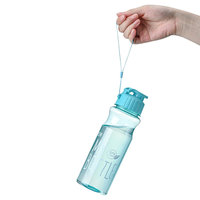 Bouteille en plastique 500 ml 2024, couleur mate, avec paille, pour l'escalade en montagne, sport de plein air, eau pour étudiants, usage quotidien