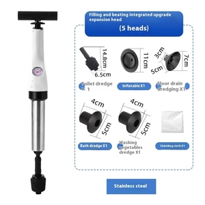 Émbolo de inodoro de dragado de alcantarillado de alta presión para baño, fregadero de cocina, obstrucción de verduras - Product Image 2