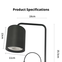Lampe LED pour aquarium, éclairage COB pour plantes d'aquarium, luminosité réglable, support en alliage d'aluminium avec fixation par pince