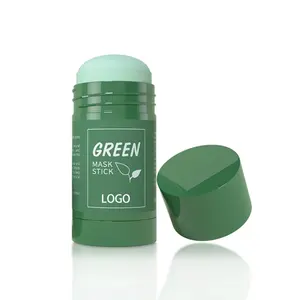 Yeni varış çıkış tembel toz yeşil çay çay yüz arındırıcı nemlendirici yeşil çay kil maskesi sopa