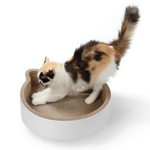Tempat tidur cakar kucing bulat, kotak untuk penggaruk kucing dalam ruangan, tempat tidur kardus - Product Image 4