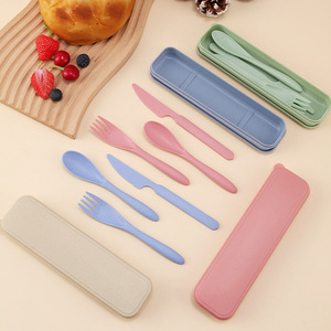 Juego <span class=keywords><strong>de</strong></span> Cubiertos <span class=keywords><strong>de</strong></span> <span class=keywords><strong>Plástico</strong></span> Reutilizables Modernos, Color Nórdico, 3 Piezas, Tenedor, Cuchara, Cuchillo, para Niños, Portátil, para Viajes, Picnic, Vajilla <span class=keywords><strong>de</strong></span> Mesa - Product Image 4
