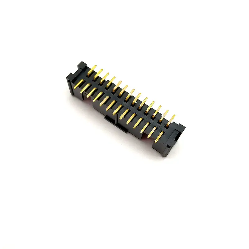 Conector elétrico para caixa de soquete PCB IDC, ângulo reto macho, 2.54 mm, 2 a 30 pinos