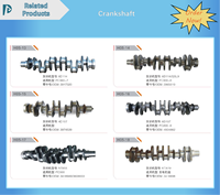 Pièces de moteur de machines de construction : Vilebrequin 4BE1 4BG1 4BC2 4BD1, référence 8-94416-373-2 (8944163732, 8-94416373-2) pour ISUZU