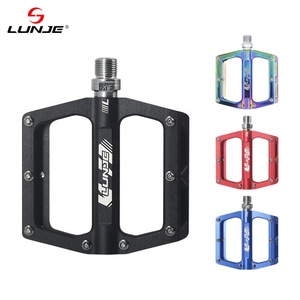 LUNJE Pédale de vélo de montagne en alliage d'aluminium Roulement DU Perine Pédales antidérapantes ultra légères pour vélos - Product Image 2