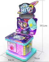 Jeu d'arcade Offre Spéciale Machines à pièces Whack a Mole Game Machine Star Hit Hammer Arcade Game Machine for Kiddie