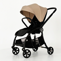 Nouvelle Arrivée Land Leopard Eagle High Landscape Poussette Bébé Légère 3-en-1 à Pliage Automatique avec Châssis en Alliage d'Aluminium et 4 Roues