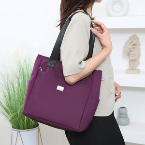 New <b>Nylon</b> Vintage Bohemian Lady Mommy Bag Large Capacity Oxford <b>Tote</b> Handbag Fashion Women Single Shoulder Bags Wholesale Supply - Product Image 2