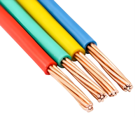 Câble électrique monobrin THHN THWN 600V pour bâtiment, cuivre massif ou toronné, isolé PVC, gaine en nylon, 14 12 10 AWG UL83