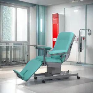 Electric 3 Function Transfusion Blood Chair Donor Electric Dialysis Chair Hospital Transfusion Blood Donor Chair